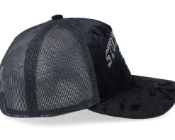 Velvet Caps-Iconic Stockholm Sweden Velvet Black Trucker -