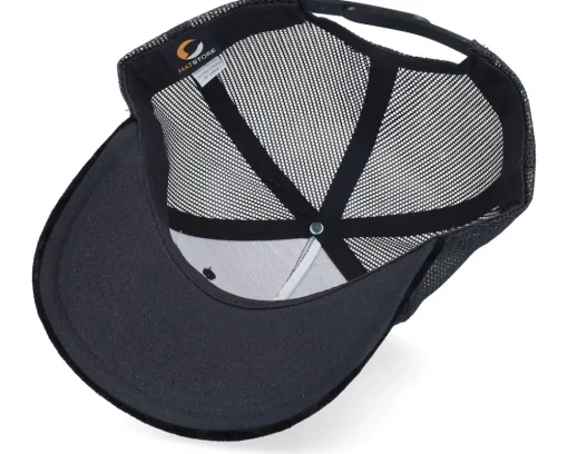 Velvet Caps-Iconic Stockholm Sweden Velvet Black Trucker -