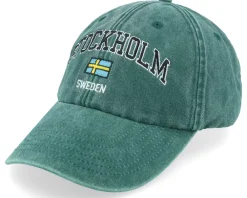 Dad Cap-Iconic Stockholm Sweden Washed Dad Cap - Green
