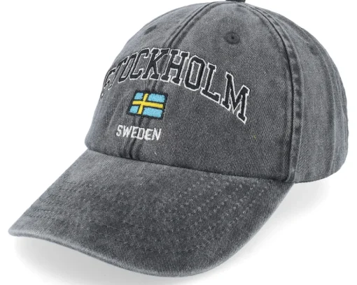 Dad Cap-Iconic Stockholm Sweden Washed Dad Cap - Green