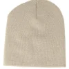 Sale Beechfield Stone Traditional Blank Beanie - Grey