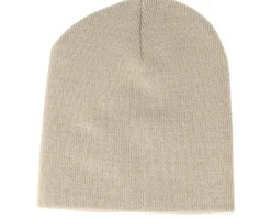 Sale Beechfield Stone Traditional Blank Beanie - Grey
