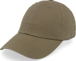 Dad Cap-Equip Stone Washed Olive Dad Cap - Green
