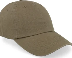 Dad Cap-Equip Stone Washed Olive Dad Cap - Green