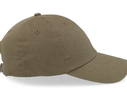 Dad Cap-Equip Stone Washed Olive Dad Cap - Green