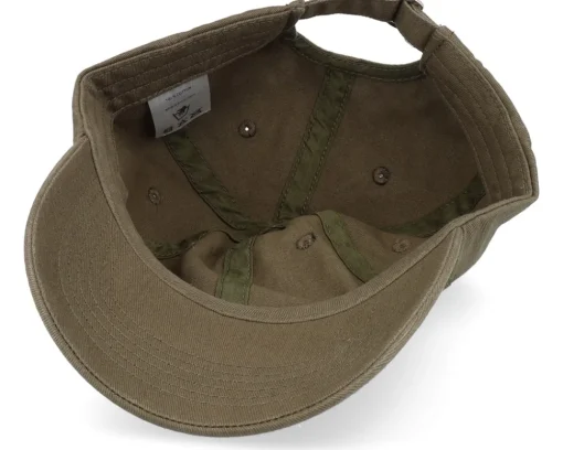 Dad Cap-Equip Stone Washed Olive Dad Cap - Green