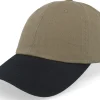Online Equip Stone Washed Olive/Black Dad Cap - Green