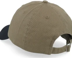 Online Equip Stone Washed Olive/Black Dad Cap - Green