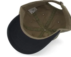 Online Equip Stone Washed Olive/Black Dad Cap - Green