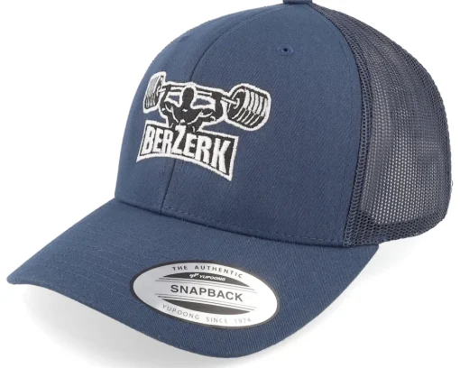 Trucker-Berzerk Strong Man Military Press Navy Trucker -
