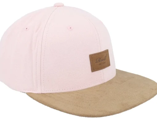 Snapback-Reell Suede Cap Soft Snapback - Pink