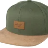 Snapback-Reell Suede Dark Olive Snapback -