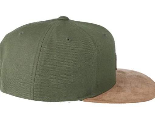 Snapback-Reell Suede Dark Olive Snapback -