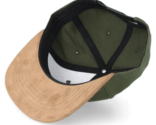 Snapback-Reell Suede Dark Olive Snapback -