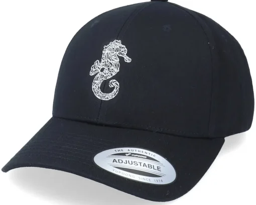 Adjustable-Iconic Summer Sea Horse Black Curved Adjustable -
