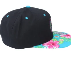 Snapback-Iconic Summer Space Invasion Black/Aqua Snapback -