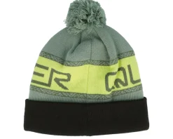 Pom Beanies-Quiksilver Summit Beanie Sea Spray Pom - Green