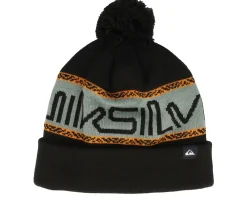 Pom Beanies-Quiksilver Summit Beanie True Pom - Black