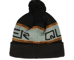 Pom Beanies-Quiksilver Summit Beanie True Pom - Black