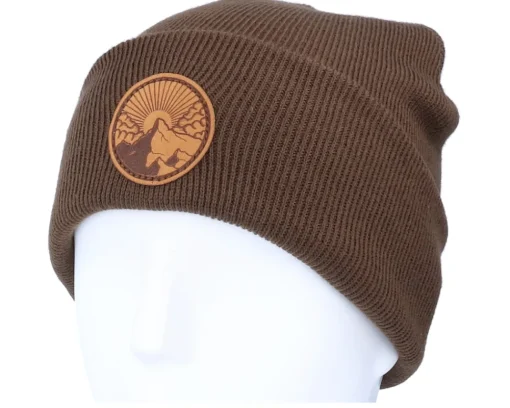 Sale Wild Spirit Sun Mountain Top Patch Brown/Chocolate Beanie -