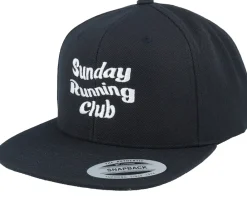 Snapback-Iconic Sunday Running Club Black Snapback -