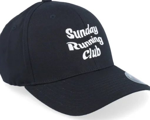 Hot Iconic Sunday Running Club Black Flexfit -