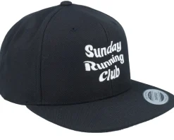 Snapback-Iconic Sunday Running Club Black Snapback -