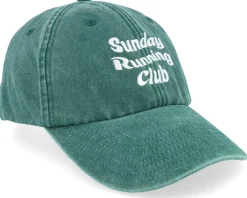 Online Iconic Sunday Running Club Washed Dad Cap - Green
