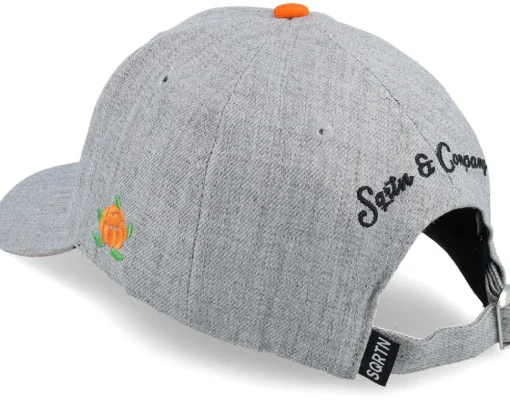 Adjustable-SQRTN Sunrise Hooked Cap Grey Adjustable -