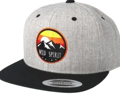 Best Wild Spirit Sunset Logo Grey/Black Snapback -
