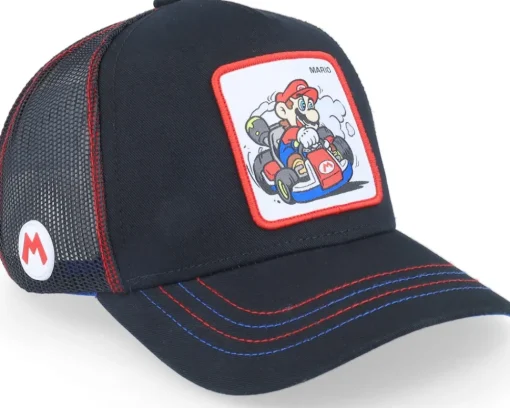 Trucker-Capslab Super Mario Kart Mario /White - Black