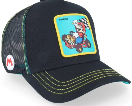 Trucker-Capslab Super Mario Kart Mario /White - Black