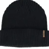 Online Djinns Super Rip Knit Black Short Beanie -