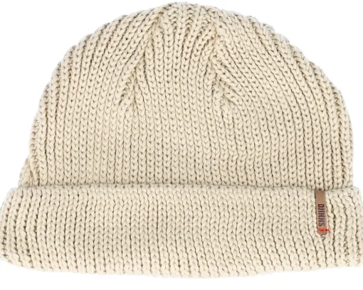 Short Beanies-Djinns Super R/L Knit Sand Short Beanie -