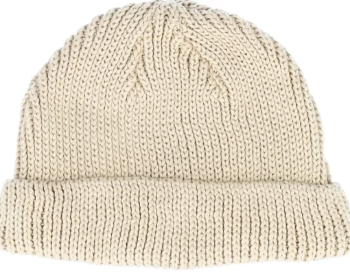 Short Beanies-Djinns Super R/L Knit Sand Short Beanie -