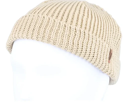 Short Beanies-Djinns Super R/L Knit Sand Short Beanie -