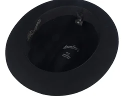 New Borsalino Superfine Wool Black Fedora -