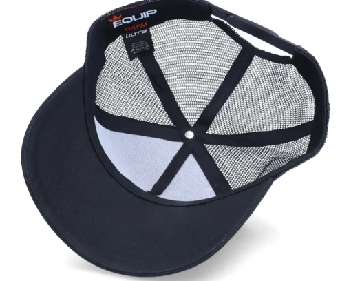 Trucker-Iconic Surfer Sunset Logo Patch Black Trucker -