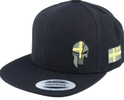 Snapback-Army Head Sverige Sweden Army Skull Black Snapback -