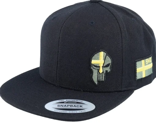 Snapback-Army Head Sverige Sweden Army Skull Black Snapback -
