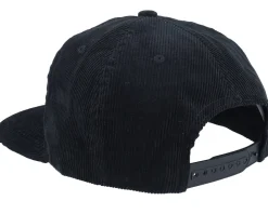 Snapback-Wild Spirit Swedish Dalarna Landscape Corduroy Snapback - Black