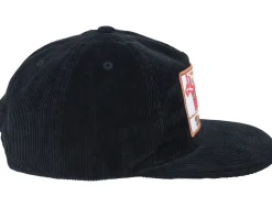 Snapback-Wild Spirit Swedish Dalarna Landscape Corduroy Snapback - Black