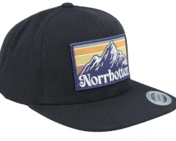 Snapback-Wild Spirit Swedish Norrbotten Landscape Snapback - Black