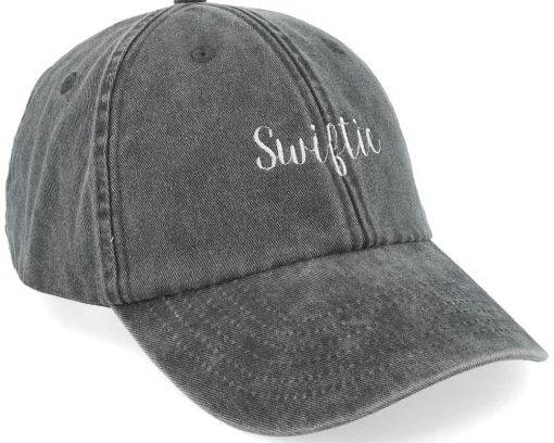 New Iconic Swiftie Washed Dad Cap - Black