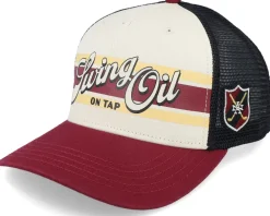 Clearance American Needle Swing Oil Sinclair Ivory/Maroon Trucker -