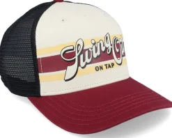 Clearance American Needle Swing Oil Sinclair Ivory/Maroon Trucker -