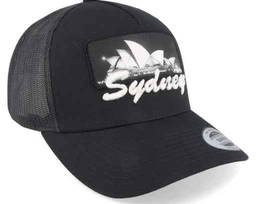 Trucker-Bacpakr Sydney 3d & Patch Black Trucker -