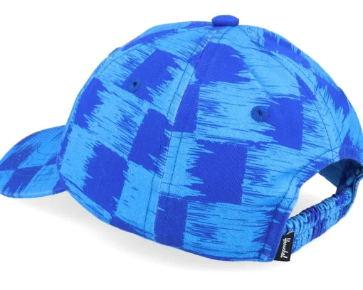 New Herschel Sylas Cap Check Yourself Dazzling Blue Dad Cap -
