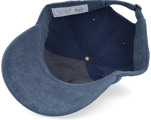 Discount Herschel Sylas Faculty Cap Navy Stonewash Dad Cap -