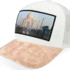 Trucker-Calza Pennello Taj Mahal Velvet /Peach/Ivory A-frame Trucker - White